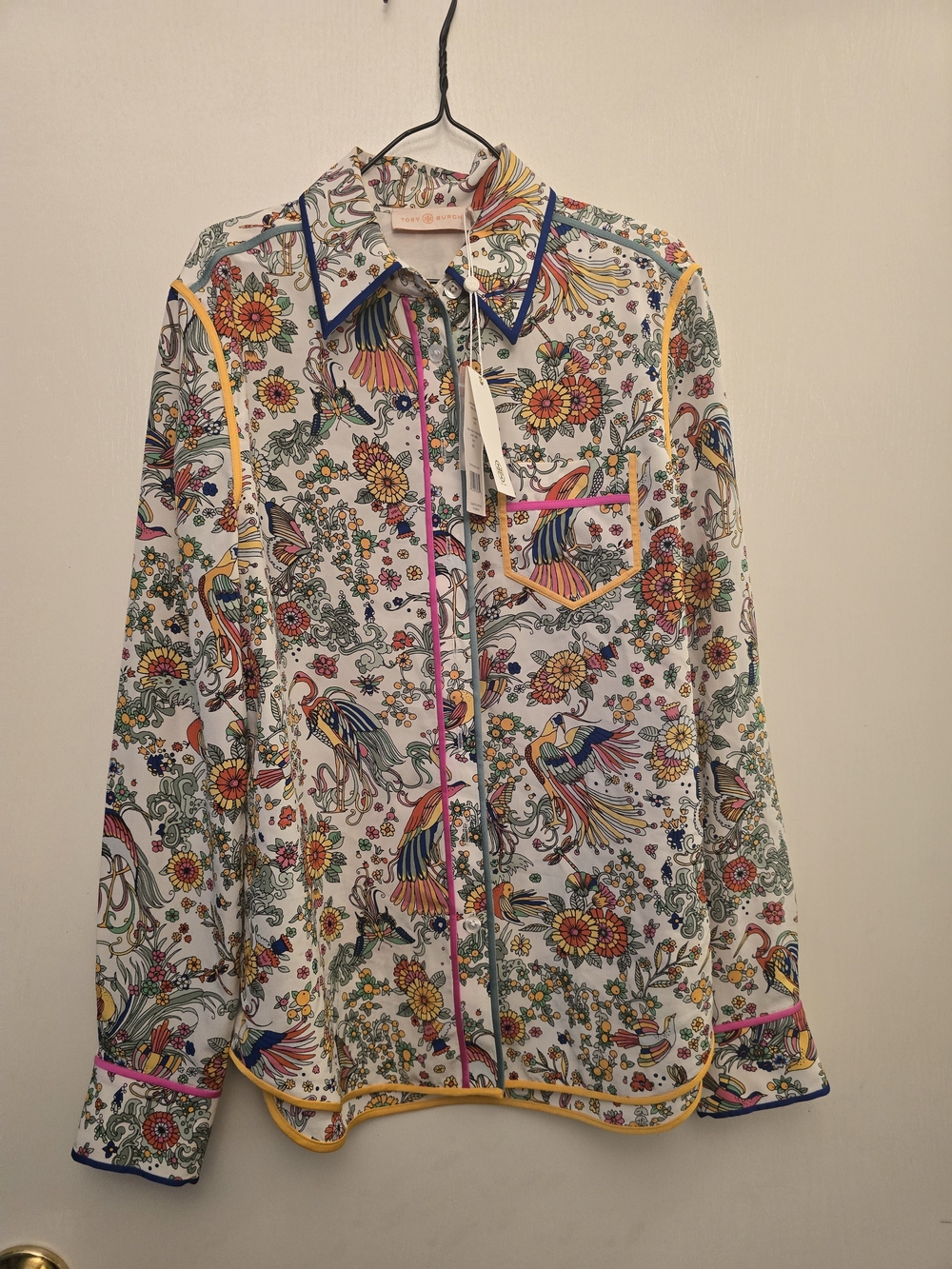 Floral Multicolor Button-Up Shirt Jacket